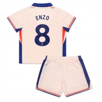 Chelsea Enzo Fernandez #8 Bortadräkt Barn 2024-25 Kortärmad (+ Korta byxor)